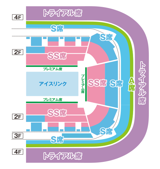 ららアリーナ東京ベイの座席表